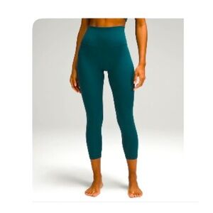 Lululemon Align High-Rise Crop 23"
Size 2/ Color: Storm teal